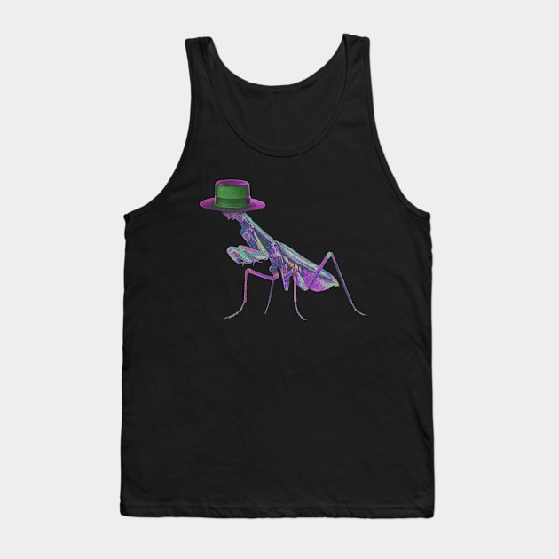 Mantis with a hat Tank Top by abdoos